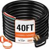 Solar Panel Extension Cable Kit 50Ft Black Red 10AWG Tinned Copper 3