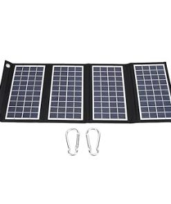 30W 5V Portable Solar Panel Charger with Dual USB for Camping