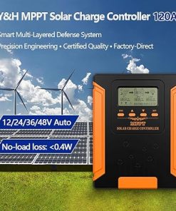 100A MPPT Solar Charge Controller 12V 24V 36V 48V MAX 160V PV Input 2