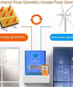 24V 12V 24V 48V Wind Solar Hybrid Charge Controller 6000W MPPT Regulator 2