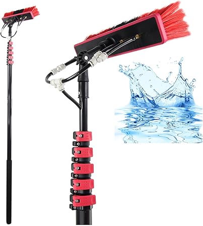 Solar Panel Cleaning Brush Kit with 3.6m Water Fed Pole System Solar Panel Cleaning Brush Kit with 3.6m Water Fed Pole System