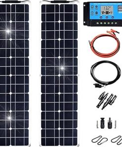100 Watt Solar Panel Kit – 2 Flexible Monocrystalline Panels 100 Watt Solar Panel Kit – 2 Flexible Monocrystalline Panels