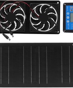 6 Inch Solar Exhaust Fan Kit with Timed Controller for Greenhouses