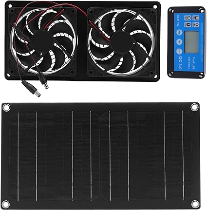 6 Inch Solar Exhaust Fan Kit with Timed Controller for Greenhouses 6 Inch Solar Exhaust Fan Kit with Timed Controller for Greenhouses