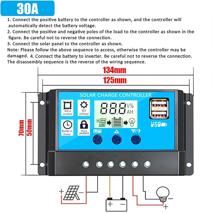 Solar Panel Kit 6000W Inverter High Efficiency for Home and RV 2 Solar Panel Kit 6000W Inverter High Efficiency for Home and RV - Image 2