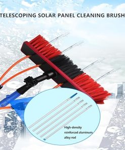Solar Panel Cleaning Kit with Extendable Pole and 20m Water Hose 2