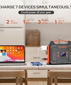 250W Portable Power Station and 100W Solar Panel for Camping 2