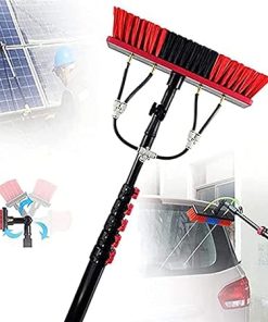 Solar Panel Cleaning Kit with Extendable Hose Fed Pole and Brush