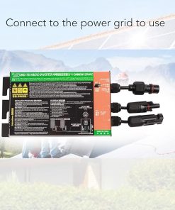 Solar Micro Inverter MPPT Grid Tie Pure Sine Power Inverter 120V 2