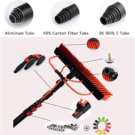 Window Cleaning Pole 3-12M for Solar Panels and Water Fed Brushes 2 Window Cleaning Pole 3-12M for Solar Panels and Water Fed Brushes - Image 2
