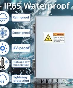 Metal PV Combiner Box 4 String 15A Fuse 50A Circuit Breaker Solar System 2