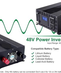 2000W Peak Pure Sine Wave Solar Inverter 12V 24V 36V 48V AC Converter 2