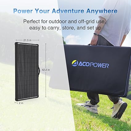 200W Portable Solar Suitcase Lightweight Foldable Panel for RV Camping 2 200W Portable Solar Suitcase Lightweight Foldable Panel for RV Camping - Image 2