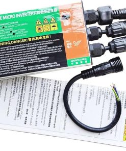 Series 260W 300W 350W Solar Grid Tie Micro Waterproof Inverter DC18V-50V to AC110V-230V 50HZ/60HZ Solar PV Inverter(Gmi300w,18V-50VDC-180V-280VAC)