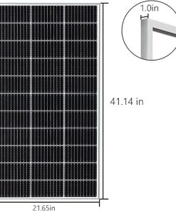 200 Watt Solar Panel Starter Kit 2PCS 105W Monocrystalline RV Off-Grid 2