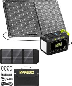 Portable 88.8Wh Solar Generator with 21W Panel for Camping Outdoor