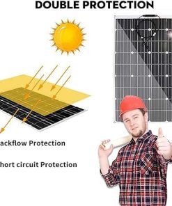 30W Mini Solar Panel Flexible Monocrystalline Battery Charger 18V 2