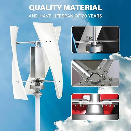 18000W Low Speed Vertical Wind Turbine Generator for Home RV Marine 2 18000W Low Speed Vertical Wind Turbine Generator for Home RV Marine - Image 2