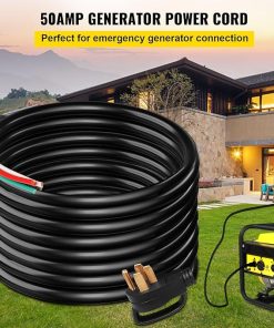 40Ft 50Amp 6 Gauge Generator Extension Cord for RVs and Generators 2