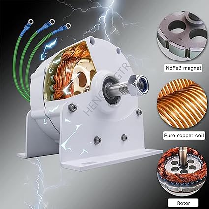 5000W Gearless AC Alternator 12V 24V 48V for Wind Turbines 2 5000W Gearless AC Alternator 12V 24V 48V for Wind Turbines - Image 2