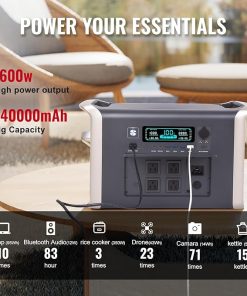 Topaz 2600W Power Station Peak 3600W 2048Wh for Camping RV Use 2