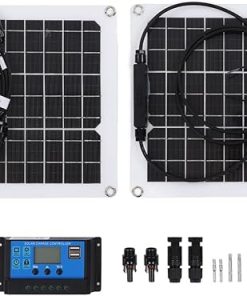 30W Monocrystalline Solar Panel with 50A Controller for 12V Battery