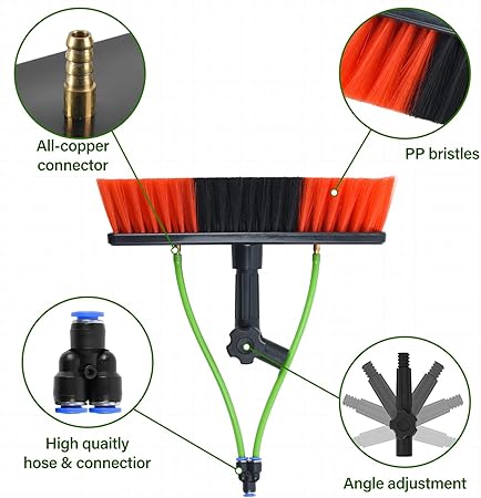 Water Fed Pole Kit for Window Solar Panel Cleaning Tools 600cm 2 Water Fed Pole Kit for Window Solar Panel Cleaning Tools 600cm - Image 2