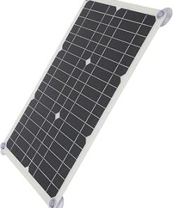 100W Solar Panel Kit USB Charger for Cars Boats RVs Portable 42x28cm