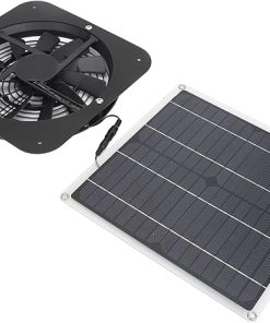 100W Solar Panel Exhaust Fan Kit for Greenhouse and Shed Use 2