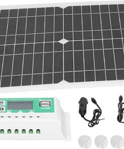 Monocrystalline Mini Solar Panel Kit with Accessories and Manuals