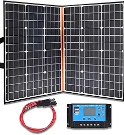 200W Foldable Solar Panel Kit with Dual USB Ports for Camping 200W Foldable Solar Panel Kit with Dual USB Ports for Camping