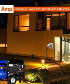 30 Feet 30 Amp Power Cord and Inlet Box Generator Hookup Kit 2