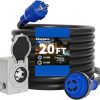 Powkey Portable Power Station with 65W External Battery and Solar Charger 4