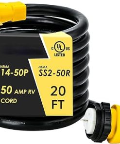 50 Amp 20 FT Generator Cord and Power Inlet Box Combo Kit 2 50 Amp 20 FT Generator Cord and Power Inlet Box Combo Kit 2