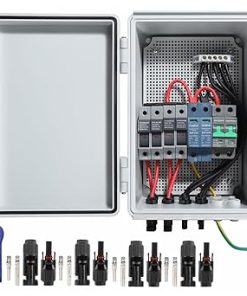 Metal PV Combiner Box 4 String 15A Fuse 50A Circuit Breaker Solar System