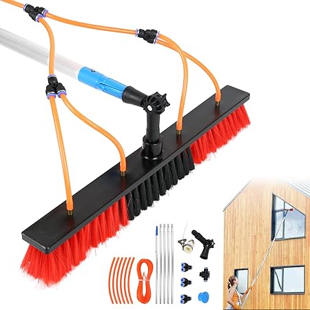 32.8ft Telescopic Water Fed Pole Brush for Solar Panel Cleaning 32.8ft Telescopic Water Fed Pole Brush for Solar Panel Cleaning