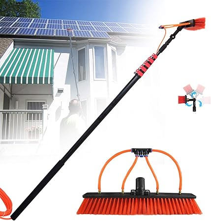 Water Fed Pole Kit Solar Panel Cleaning Brush 3.6-11M Telescoping Pole Water Fed Pole Kit Solar Panel Cleaning Brush 3.6-11M Telescoping Pole