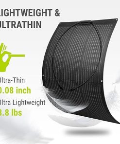 Newpowa 200W Flexible Solar Panels for Camping Home Boat RV Use 2