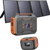 300W Portable Solar Generator with 40W Solar Panel for Camping