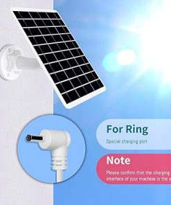 2-Pack 5W 6V Solar Panel for Ring Camera with 13FT USB-C Cable 2