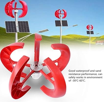 Vertical Wind Turbine Generator 5000W Low Noise for Home Use 2 Vertical Wind Turbine Generator 5000W Low Noise for Home Use - Image 2