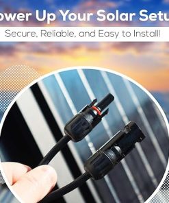 5 Piece Solar Kit with 40 PV Panels and 20 Male Female Connectors 2