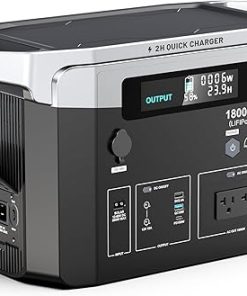 1800W Portable Power Station 1536Wh Solar Generator for Camping