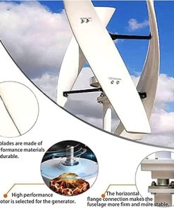 48V 5000W Vertical Wind Turbine Generator Kit for Hybrid Solar Use 2