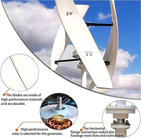 48V 5000W Vertical Wind Turbine Generator Kit for Hybrid Solar Use 2 48V 5000W Vertical Wind Turbine Generator Kit for Hybrid Solar Use - Image 2