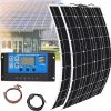 800W Solar Panel Kit 2Pcs 400W 18V Flexible Monocrystalline System
