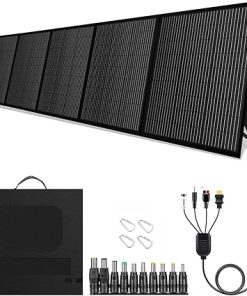 500 Watt Foldable Solar Panel Kit for Camping RV and Outdoor Use