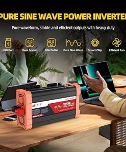 BELTTT 2000W Pure Sine Wave Inverter for RV Truck Solar Outdoor 2