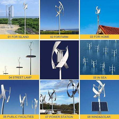 Maglev Vertical Wind Generator 8000W Silent 3 Blade Turbine Kit 2 Maglev Vertical Wind Generator 8000W Silent 3 Blade Turbine Kit - Image 2