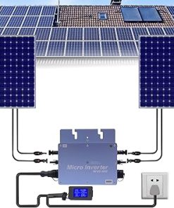 600W Solar Micro Inverter IP65 Waterproof Grid Tie with LCD Display 2